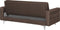 ABERDEEN - Slaapbank 3-zits - Donkerbruin - Polyester