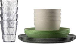 Koziol Bergen - Serviesset - Set van 16 - Gerecycled materiaal (set van 16)