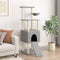 vidaXL - Kattenmeubel - met - sisal - krabpalen - 153 - cm - crèmekleurig