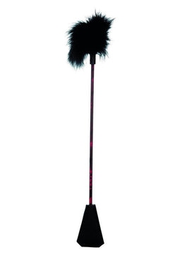 CalExotics - Scandal Feather Crop - Bondage / SM Whips and Paddles Zwart