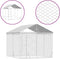 vidaXL - Hondenkennel - met - dak - 3x3x2,5 - m - gegalvaniseerd - staal - zilverkleur
