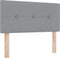 vidaXL - Hoofdbord - met - Knopen - Lichtgrijs - 80 - cm - Stof