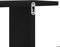 vidaXL - Wandplank - voor - TV - Zwart - Eiken - 125x18x23 - cm - Bewerkt - Hout