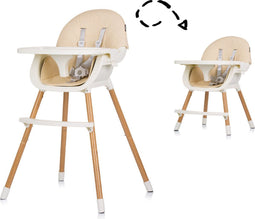 Chipolino Rio - 2-in-1 Kinderstoel met Eetblad & Zitkussen - Sand Wit