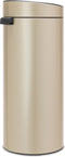 Brabantia Touch Bin - Prullenbak - 30 liter - Soft-Touch sluiting - Metallic Gold