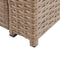 Beliani LUCA - Loungeset voor 4 - Beige - PE rotan