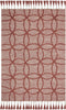 KIRSEHIR - Laagpolig vloerkleed - Rood - 160 x 230 cm - Katoen