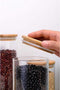 Five Stars® Voorraadpotten - Glas - 4 Delige Set - 1200 ML - Herschrijfbare Stickers & Pen (4 stuks)