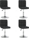vidaXL - Eetkamerstoelen - 4 - st - kunstleer - zwart