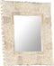 vidaXL - Spiegel - 50x50 - cm - massief - mangohout - wit
