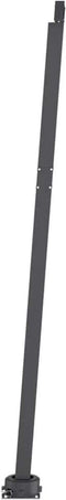 vidaXL - Luifel - handmatig - uittrekbaar - met - LED - 300x250 - cm - blauw - en - wit