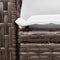 vidaXL - Tuinschommelstoel - met - kussens - poly - rattan - bruin