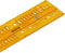 Aristo lettersjabloon - afmetingen 180x40mm - letterhoogte 7mm - H-profiel - oranje transparant - AR-5301/7