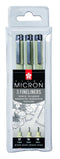 Fineliner Sakura pigma micron blister 3 stuks zwart | 6 stuks