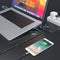 USB C Dockingstation dubbele monitor, USB C dock met dubbele HDMI, DP, VGA, Gigabit Ethernet, PD 3.0, USB A-poorten, SD/TF-sleuven, 3,5 mm audio, aan/uit-knop voor - Type c Thunderbolt 3-