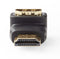 Nedis CVGB34901BK - HDMI adapter - 90° gehoekte connector - Zwart