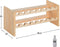 Wijnrek voor 16 flessen - hout kleur - stapelbaar - 69 x 25 x 30 cm