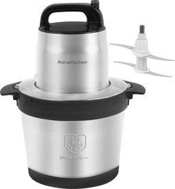 AoraKitchen Hakmolen - 5 Liter - 2000W - 2 Snelheden - RVS Zilver