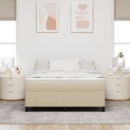 vidaXL - Bedframe - Lichtgroen - Grijs - 140x200 - cm - Corduroy - Stof