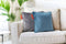 Home&Comfort - Verwarmd Kussen - Draadloos Oplaadbaar 3 Warmtepeilen - Fluweel Blauw