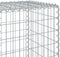vidaXL - Schanskorf - 1200x50x150 - cm - gegalvaniseerd - ijzer - zilverkleurig