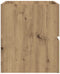 vidaXL - Badkamerwandkast - 80x38,5x45 - cm - bewerkt - hout - artisanaal - eiken