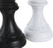 Decoratieve figuren DKD Home Decor 12 x 12 x 25,5 cm Zwart Wit Schaakstukken (4 Stuks)