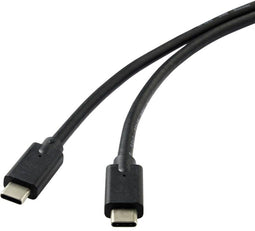 Renkforce RF-4531576 - USB-C Kabel - 2.00 m - Dubbel afgeschermd - Zwart
