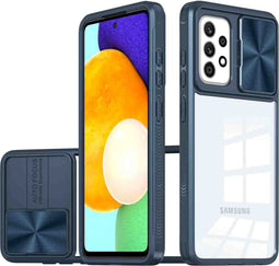 imoshion Hoesje Geschikt voor Samsung Galaxy A52 (4G) / A52s / A52 (5G) Hoesje - imoshion Camslider Backcover - Donkerblauw
