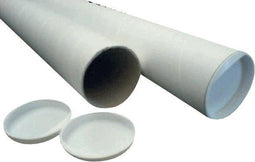 Verzendkoker CleverPack A1 +doppen - 630x50x1.5 wit - 5 stuks