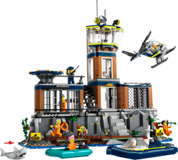 LEGO City - Politiegevangeniseiland 60419 - 980 steentjes - Inclusief helikopter en politieboot