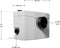 Juskys Vuilwaterpomp - 600W - 14000 l/h - Afmetingen 42x27x24 cm