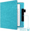 iMoshion Ereader Cover / Hoesje Geschikt voor Amazon Kindle Oasis 3 - iMoshion Vegan Leather Bookcase - Lichtblauw