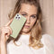 Selencia Hoesje Geschikt voor iPhone 12 Pro / 12 Hoesje - Selencia Gaia Slang Backcover - Groen