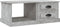 vidaXL - Salontafel - 90x50x35 - cm - bewerkt - hout - betongrijs