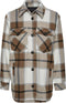 VERO MODA VMOLIVIA CHECK JACKET GA BOOS - Dames Jas - Oversized model met knoopsluiting - Maat L (40)