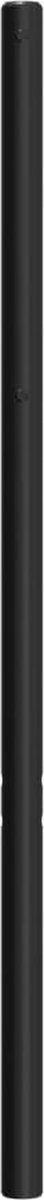 vidaXL - Hoofdbord - 120 - cm - metaal - zwart