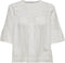 Only Onlirina - Dnm Top - Borduursel - Cloud Dancer