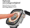 imoshion Screenprotector - Geschikt voor Apple Watch Ultra / Ultra 2 - 49mm - Full Cover Hard Case / Beschermend Hoesje - Transparant