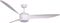 Plafondventilator Airfusion Nordic Wit Led