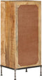 vidaXL - Ladekast - 45x35x106 - cm - massief - mangohout
