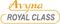 Avyna trampoline veiligheidsnet rond Ø365 cm (12) - Zwart - Gebogen palen - Royal Class