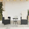 vidaXL - Tuinstoelen - 2 - st - verstelbaar - met - kussens - poly - rattan - zwart