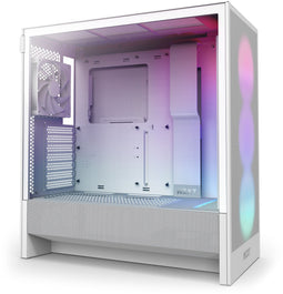 NZXT H5 Flow - Mid-Tower Behuizing - Verbeterde luchtstroom en GPU-koeling - Wit (2024)