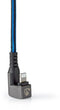 Nedis GCTB39300AL20 - Data- en oplaadkabel - 180° draaibare aansluiting - Blauw Zwart