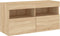 vidaXL - Tv-wandmeubel - met - LED-verlichting - 80x30x40 - cm - sonoma - eikenkleur