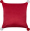 LONICERA - Sierkussen set van 2 - Rood - 45 x 45 cm - Polyester