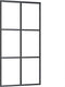 vidaXL - Schuifdeur - met - beslag - 102x205 - cm - aluminium - en - ESG-glas