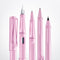 LAMY safari lightrose vulpen – vulpen met ergonomisch gripstuk & gepolijste stalen penpunt in schrijfdikte M – robuuste ASA-kunststof – inclusief inktpatroon T 10 blauw – voor rechtshandigen