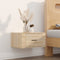 vidaXL - Nachtkastje - wandgemonteerd - 50x36x25 - cm - sonoma - eikenkleurig